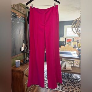 Express Clothing Elegant Pink Women's Wide Leg Trousers
